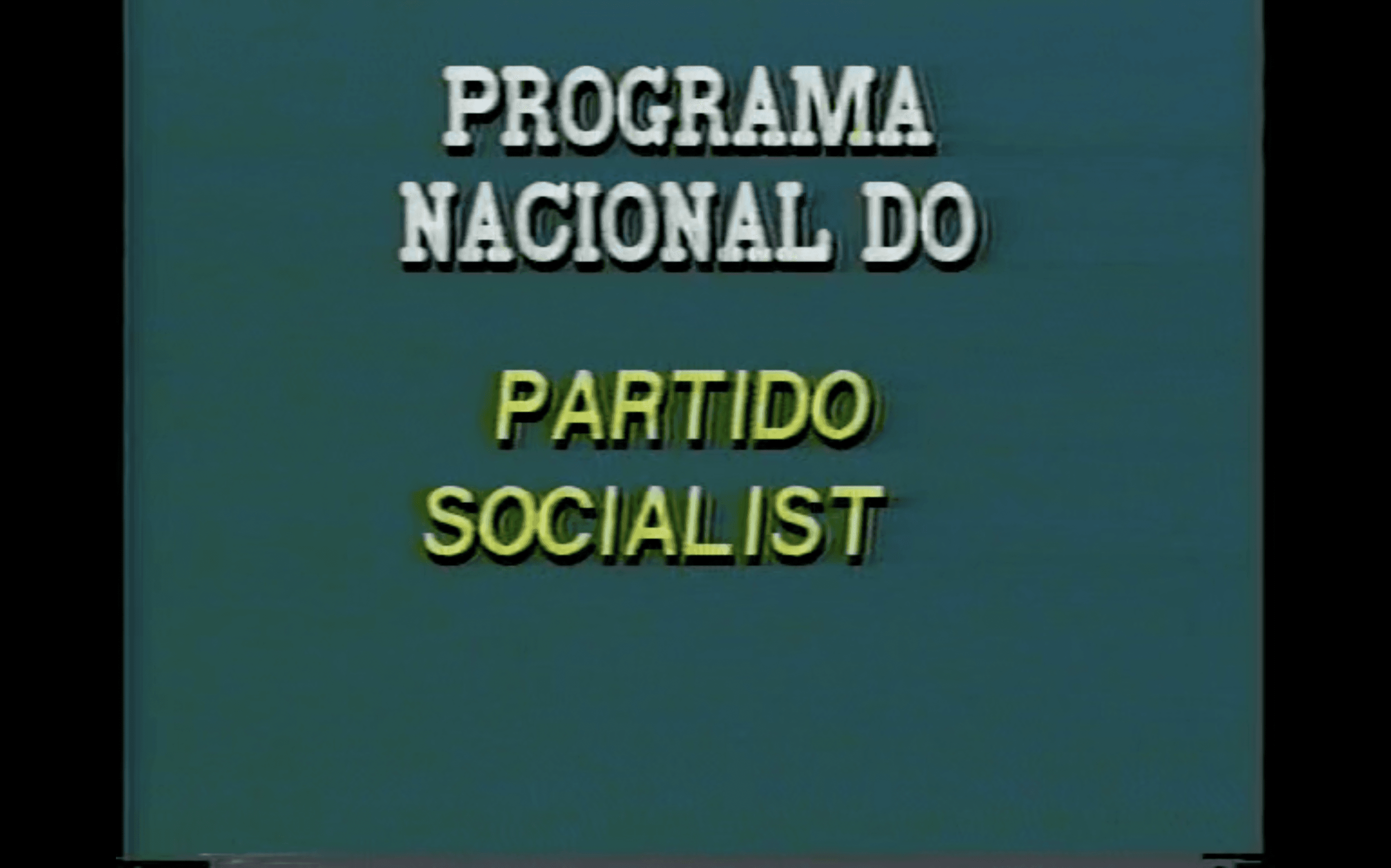 Programa Partidário 1991 - 1º Semestre