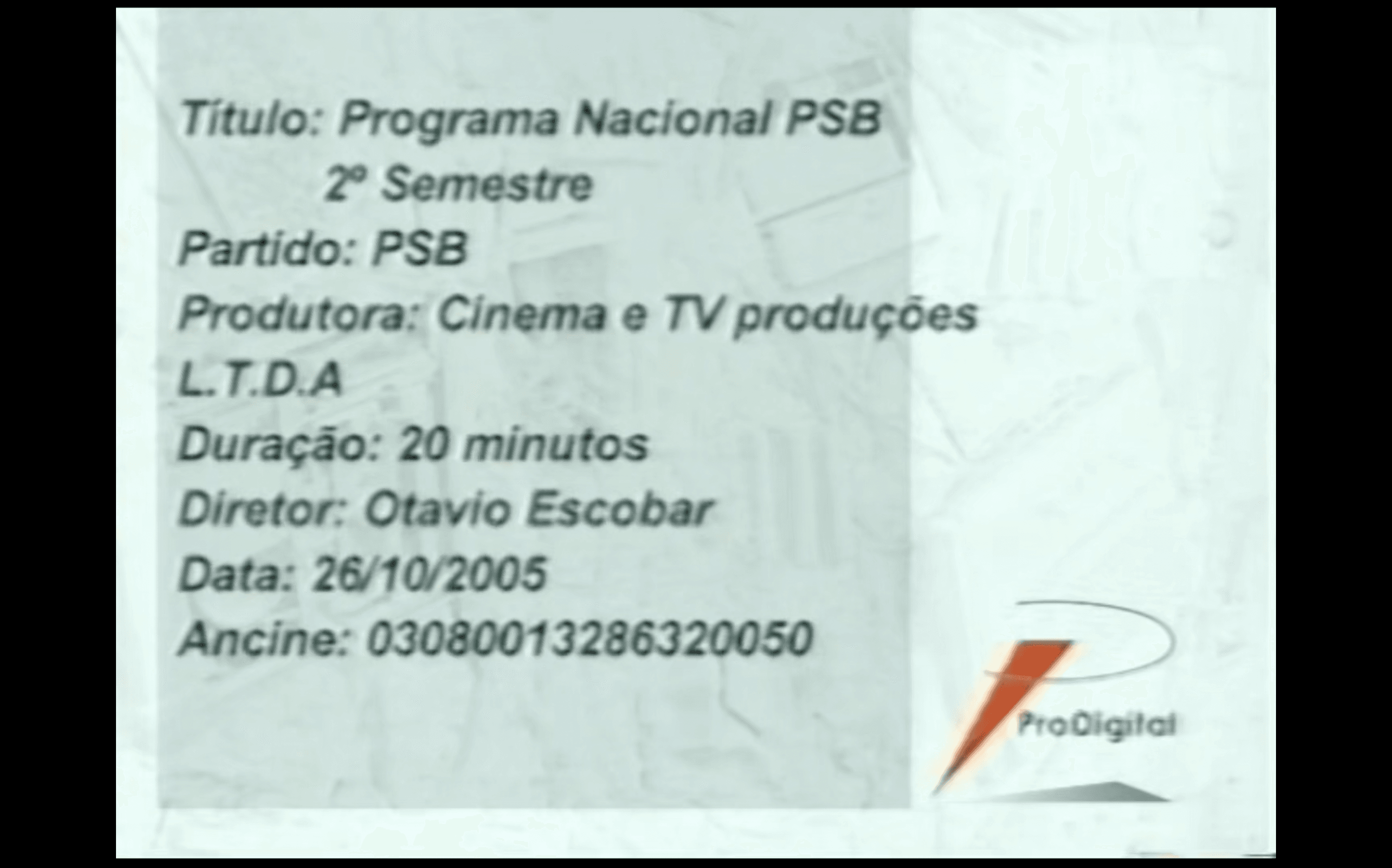 Programa Partidário 2005