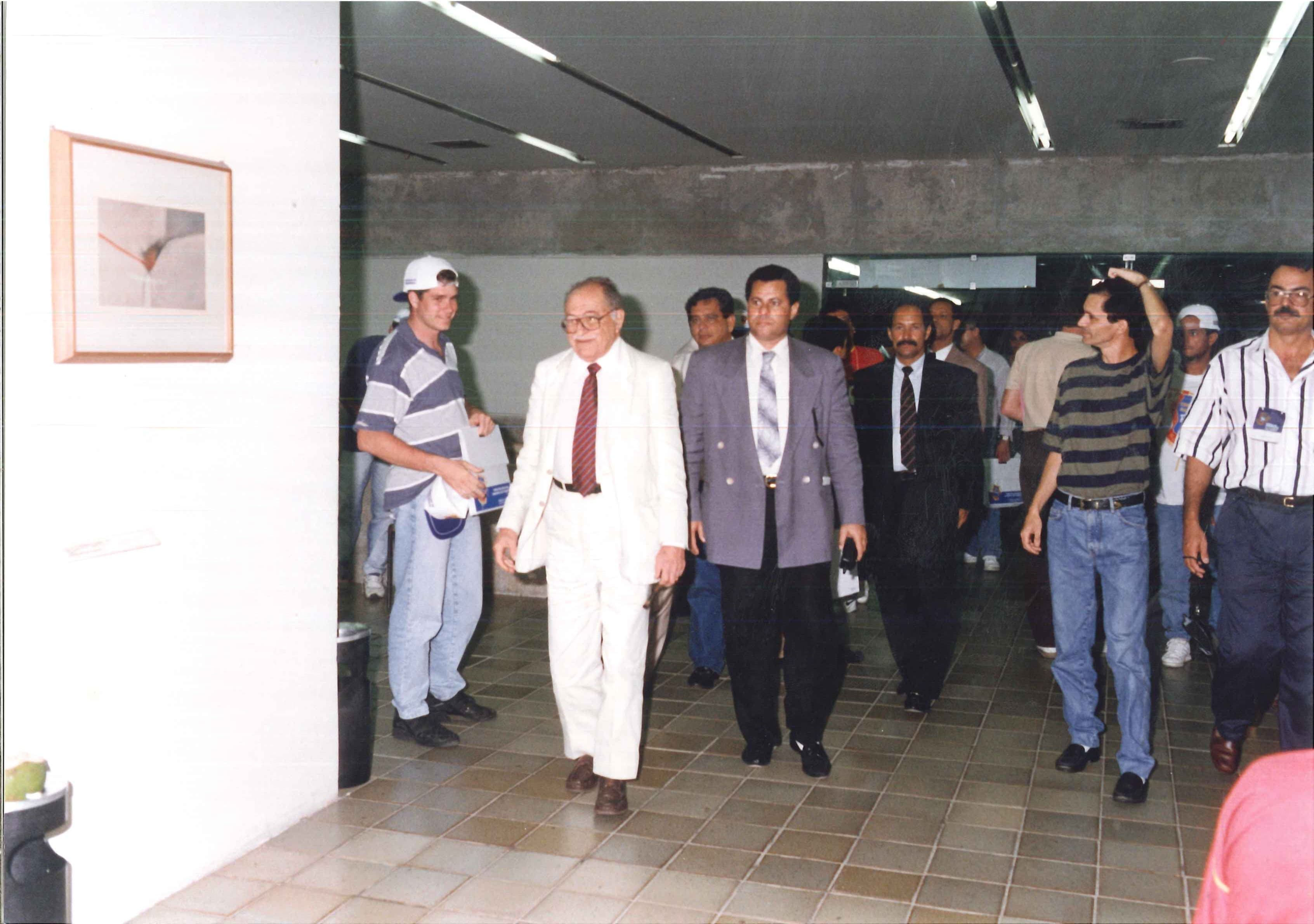 Gov. Miguel Arraes, chegando ao V Congresso Nacional do PSB