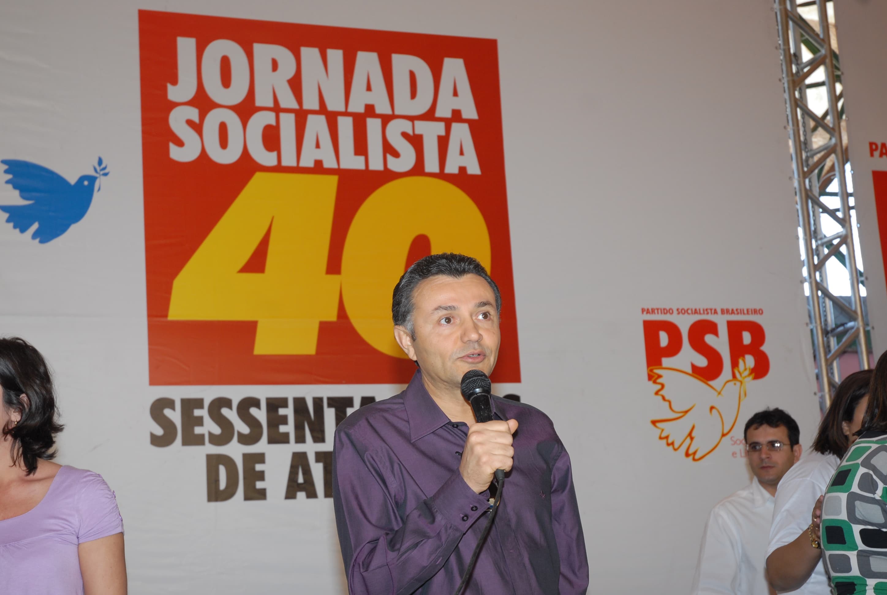 Carlos Siqueira no evento de 60 anos do PSB