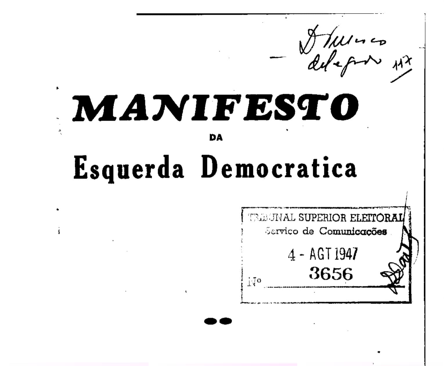 Manifesto da Esquerda Democrática