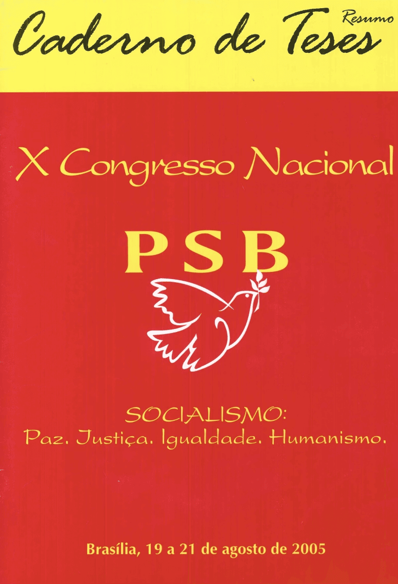 Caderno de Teses - X Congresso Nacional do PSB