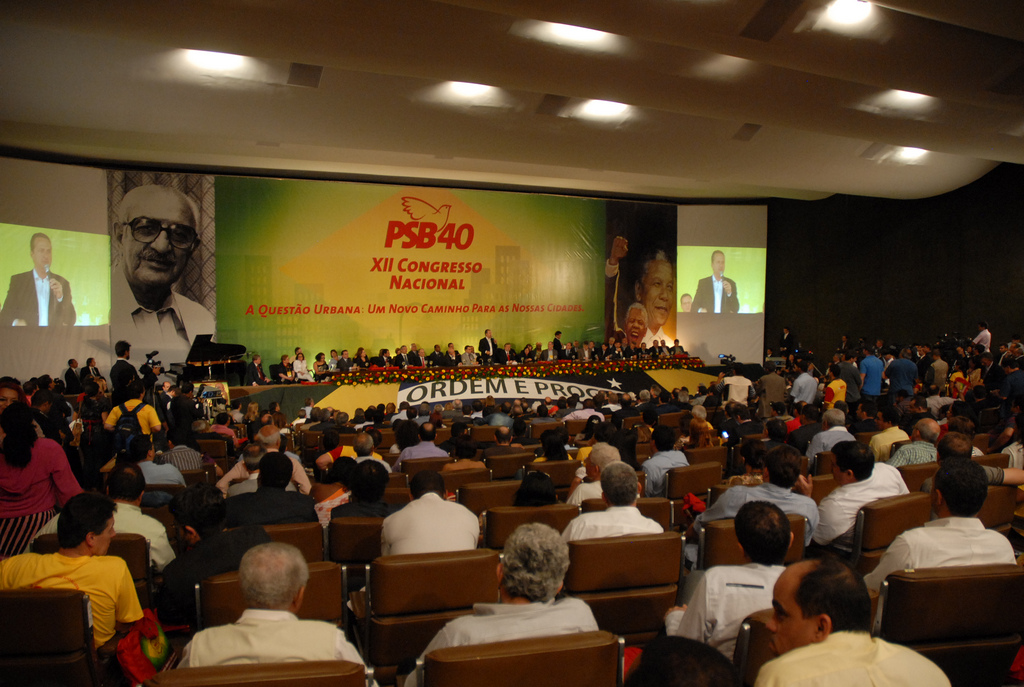 XII Congresso Nacional do PSB - Plenário e mesa do XII Congresso.