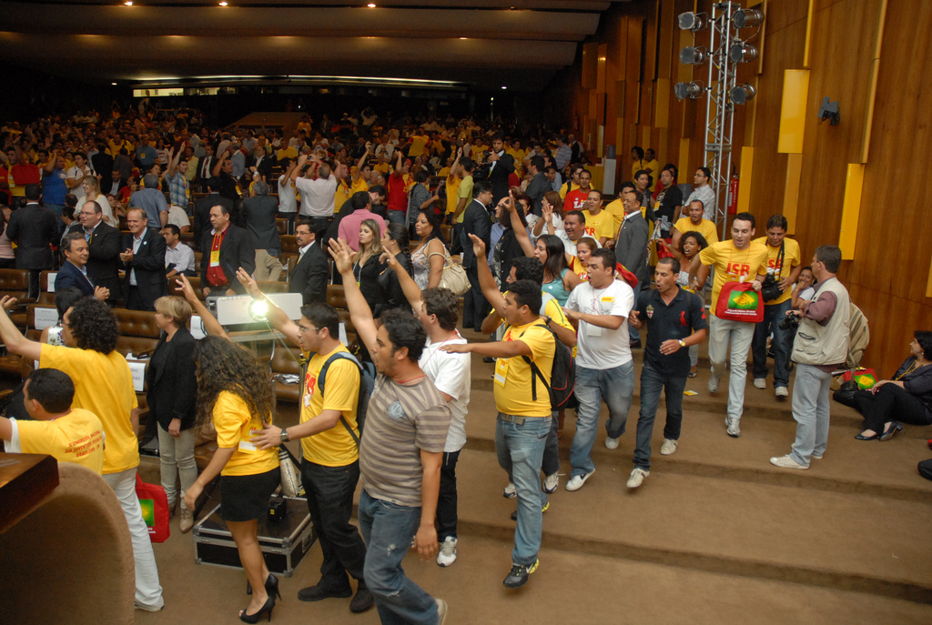 XII Congresso Nacional do PSB - Manifestação da Juventude Socialista no plenário do XII Congresso.
